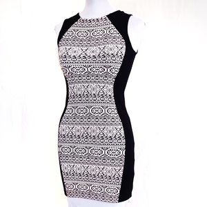 DIVIDED Stretch Body Con Hourglass Silhouette Inset Stretch Sleeveless Dress 4